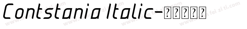 Contstania Italic字体转换